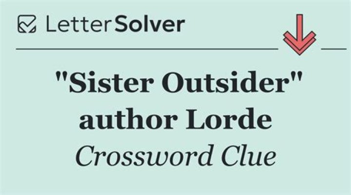 Explore The "Sister Outsider" Crossword